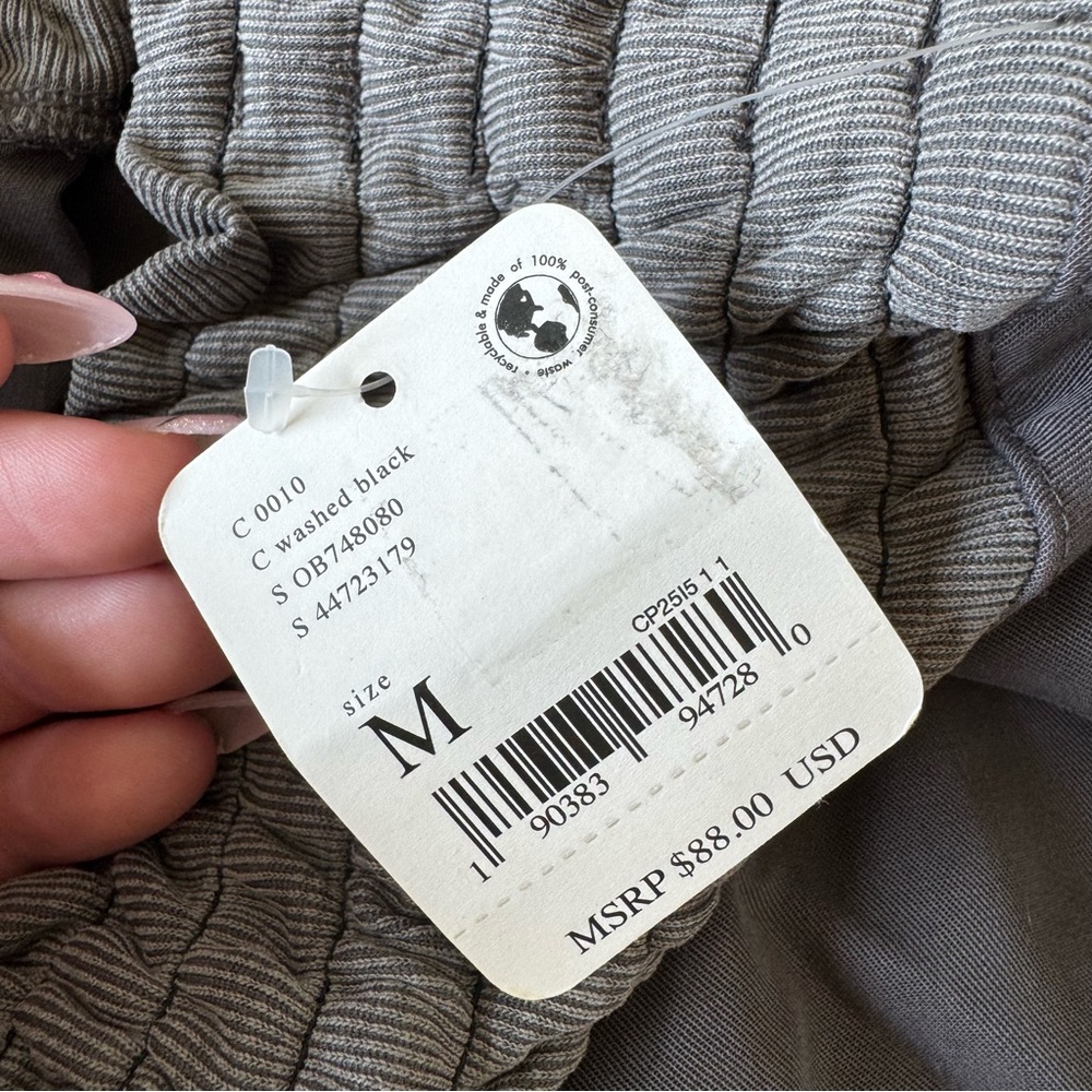 NWT FP Movement Free People Wide Leg Twill Drawstring Pants medium - Picture 5 of 5